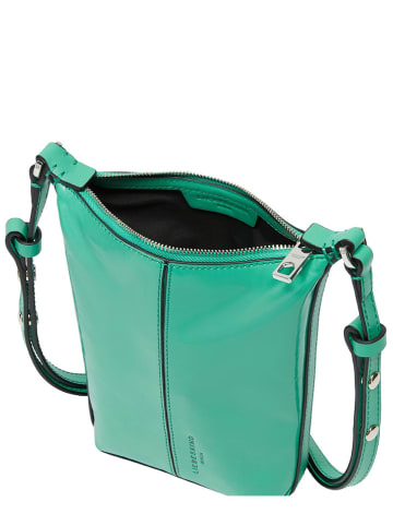 Liebeskind Berlin Leder-Schultertasche in Türkis - (B)18 x (H)27 x (T)9 cm