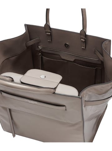 Liebeskind Berlin Skórzana torebka w kolorze szarym - 32 x 26 x 10 cm