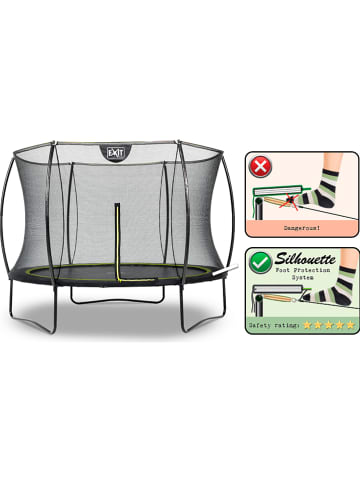EXIT Trampolin "Silhouette" in Schwarz - Ø 244 cm - ab 3 Jahren