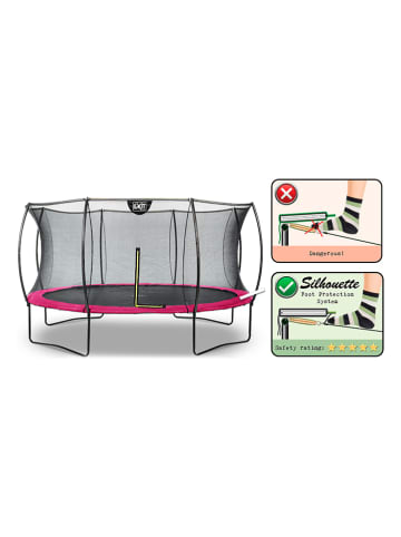 EXIT Trampolin "Silhouette" in Pink - Ø 427 cm - ab 3 Jahren