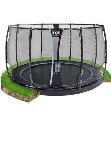 EXIT Trampoline "Dynamic Groundlevel" zwart - Ø 366 cm - vanaf 3 jaar