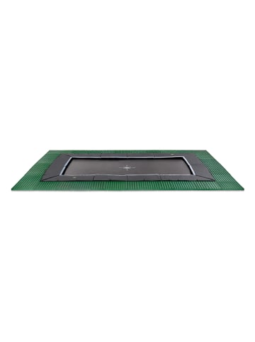 EXIT Trampolin "Dynamic" in Schwarz/ Grün - (L)458 x (B)275 cm - ab 3 Jahren