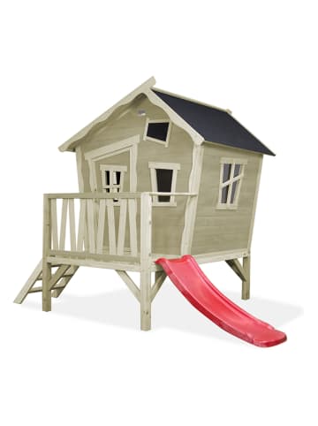 EXIT Holzspielhaus "Crooky 300" in Beige - ab 3 Jahren