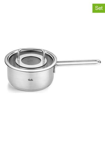 Fissler 2-delige set: roestvrijstalen steelpan "Pure Collection" - Ø 16 cm