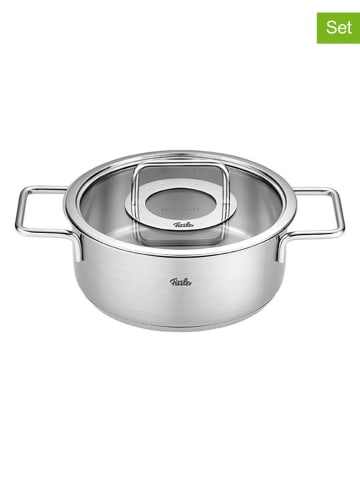 Fissler 2tlg. Set: Edelstahl-Bratentopf" "Pure Collection" - Ø 20 cm