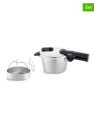 Fissler 3-delige set: roestvrijstalen snelkookpan "Vitaquick® Premium" - Ø 18 cm
