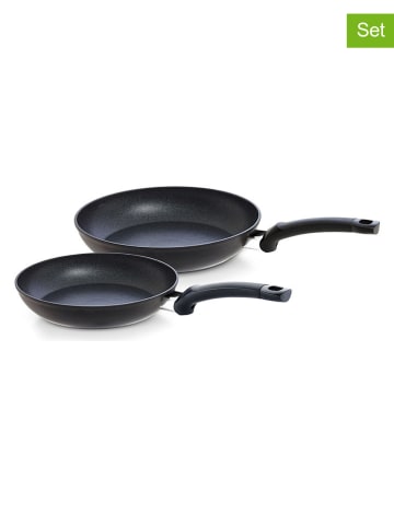 Fissler 2-delige set: braadpannen "Adamant®" antraciet