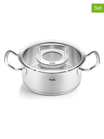 Fissler 2tlg. Set: Edelstahl-Bratentopf "Profi Collection®" - Ø24 cm