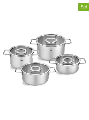 Fissler 4-delige set: roestvrijstalen kookpannen "Pure Collection"
