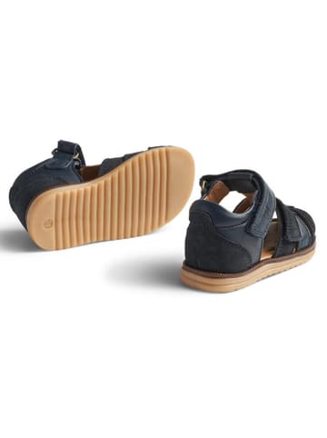 Wheat Leren enkelsandalen donkerblauw