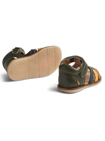 Wheat Leren sandalen kaki