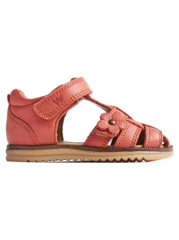 Wheat Leder-Halbsandalen in Rot