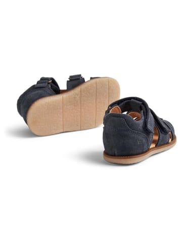 Wheat Leder-Halbsandalen in Anthrazit