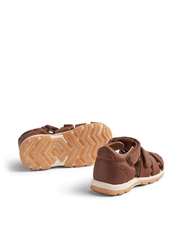 Wheat Leder-Halbsandalen in Braun