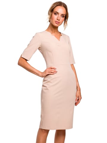 made of emotion Sukienka w kolorze beżowym