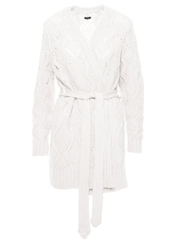 made of emotion Kardigan w kolorze kremowym