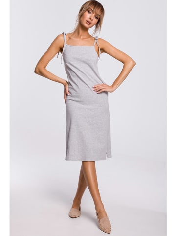 made of emotion Sukienka w kolorze jasnoszarym