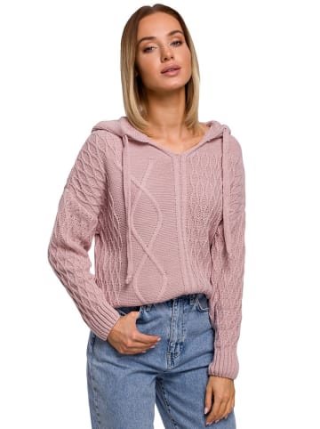 made of emotion Bluza w kolorze jasnoróżowym