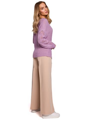 made of emotion Sweter w kolorze fioletowym