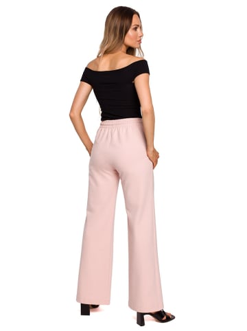 made of emotion Spodnie dresowe w kolorze jasnoróżowym