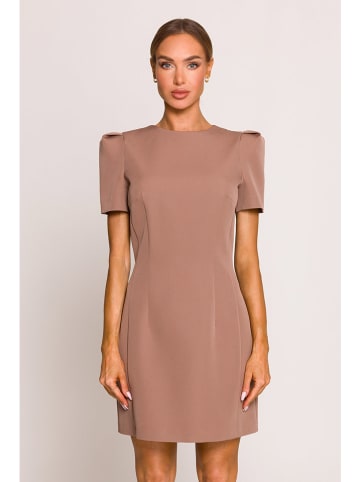 made of emotion Sukienka w kolorze jasnobrązowym