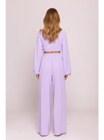 made of emotion Spodnie w kolorze fioletowym