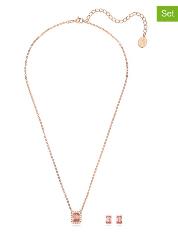 Swarovski 2tlg. Schmuckset: Halskette und Ohrstecker