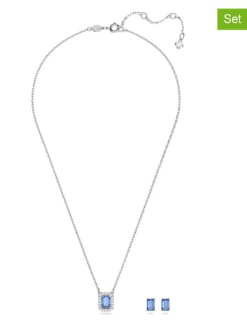 Swarovski 2tlg. Schmuckset: Halskette und Ohrstecker