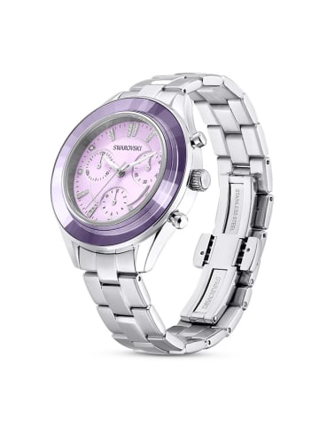 Swarovski Chronograph in Silber/ Lila