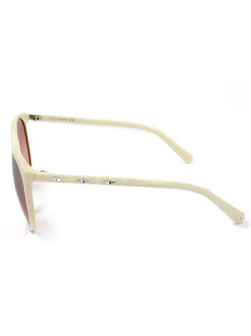 Swarovski Damskie okulary przeciwsłoneczne w kolorze kremowo-jasnoróżowym