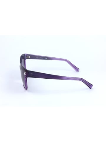 Swarovski Damskie okulary przeciwsłoneczne w kolorze fioletowym