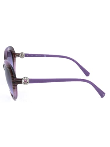 Swarovski Damskie okulary przeciwsłoneczne w kolorze fioletowym