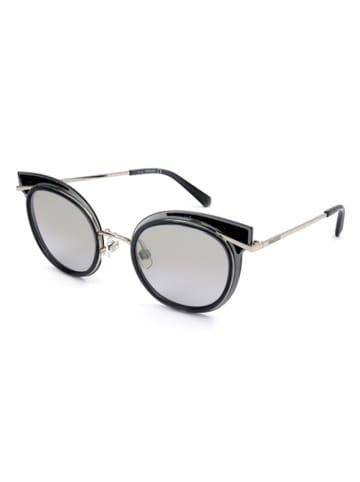 Swarovski Damen-Sonnenbrille in Schwarz-Silber/ Grau