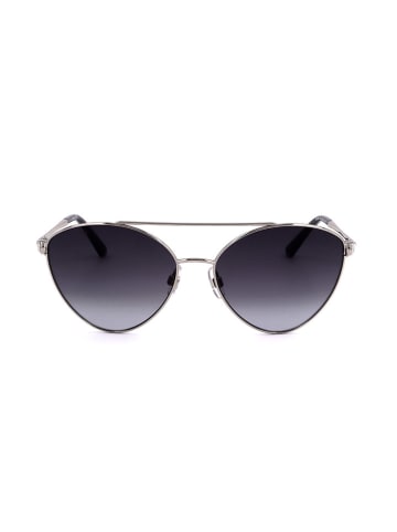 Swarovski Damen-Sonnenbrille in Silber/ Schwarz