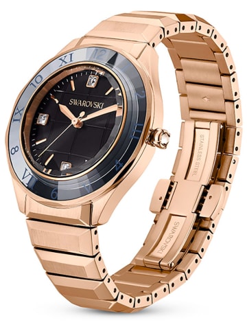 Swarovski Quarzuhr in  Rosévegold/ Schwarz