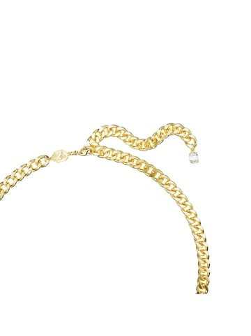 Swarovski Vergold. Halskette mit Schmuckelementen - (L)45 cm