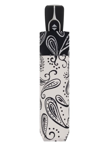 Doppler Taschenschirm ''Fiber Magic'' in Weiß/ Schwarz