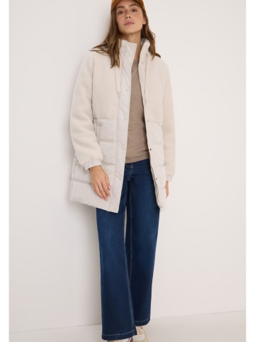 Cecil Płaszcz pikowany w kolorze kremowym