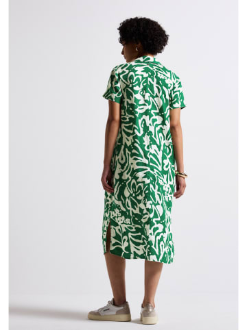 Street One Linnen jurk groen/wit