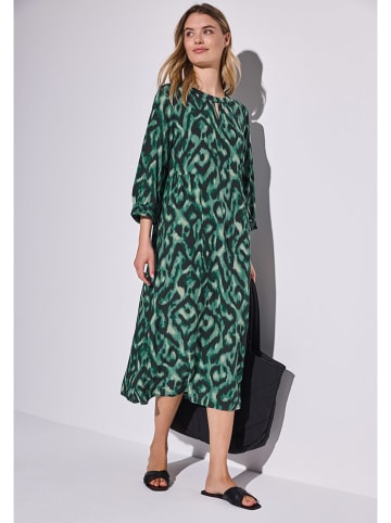 Street One Sukienka w kolorze zielono-czarnym