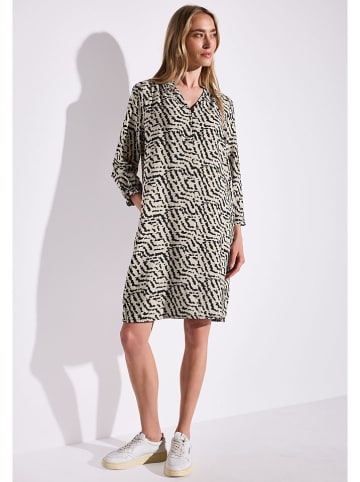 Street One Kleid in Creme/ Schwarz