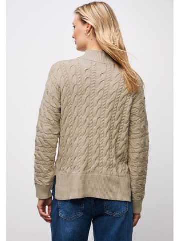 Street One Sweter w kolorze beżowym