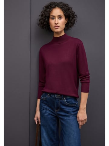 Street One Rollkragenpullover in Bordeaux