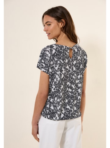 Cecil Shirt in Anthrazit/ Weiß