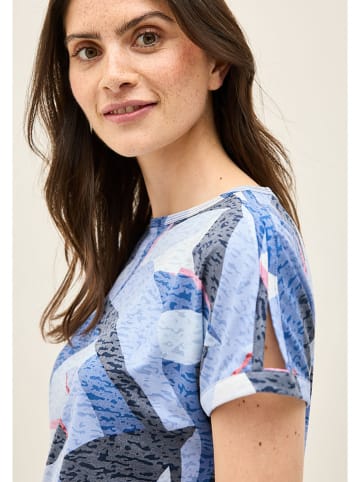 Cecil Shirt in Blau/ Grau