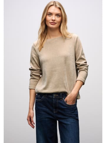 Street One Sweter w kolorze beżowym