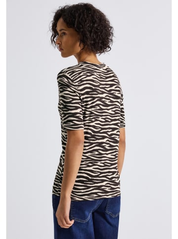 Cecil Shirt zwart/crème