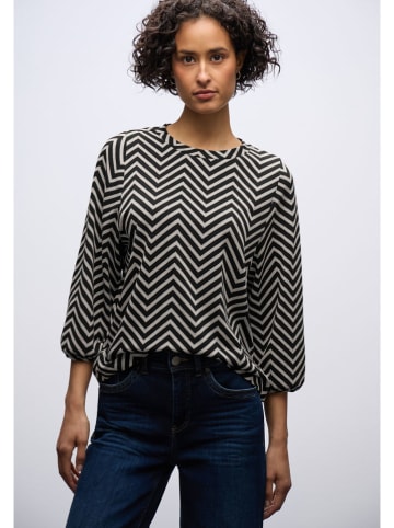 Street One Blouse wit/zwart