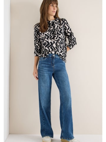 Cecil Pullover in Schwarz/ Creme