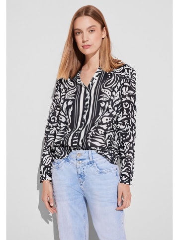 Street One Blouse zwart/wit